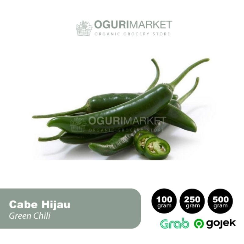 

Cabe Hijau Cabai Hijau Cabe Ijo Cabe Besar Cape Chilli 100gr