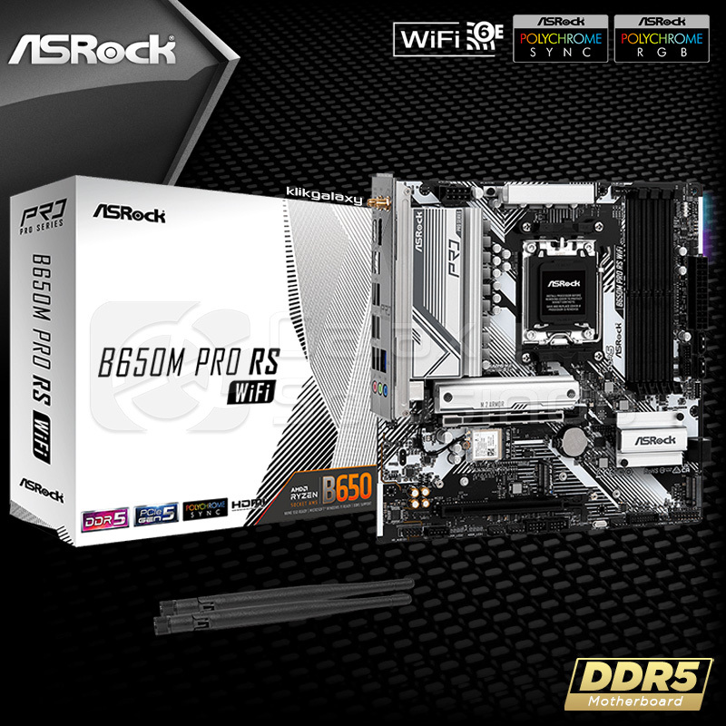 Asrock B650M PRO RS WIFI - AMD B650 DDR5 AM5 Motherboard