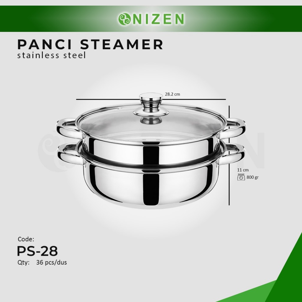 Panci steamer stainless steel/ panci kukus 2 /panci kukus murah/ panci kukus