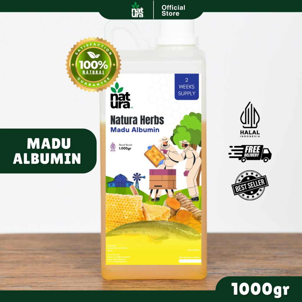 

Natura Origins Madu Albumin 1kg Natura Herbs Madu Vitabumin Ekstrak Ikan Gabus Madu Nafsu Makan Anak