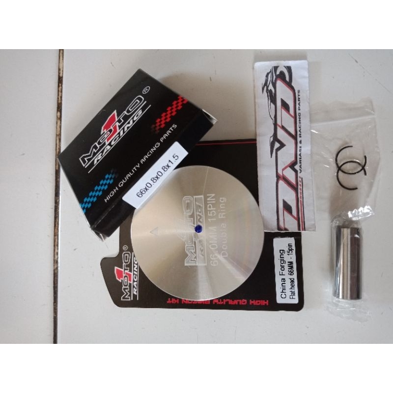 MOTO1 Piston forged 66mm pin 15/Piston 66 pen 15/Piston moto1 forget 66mm pin 15