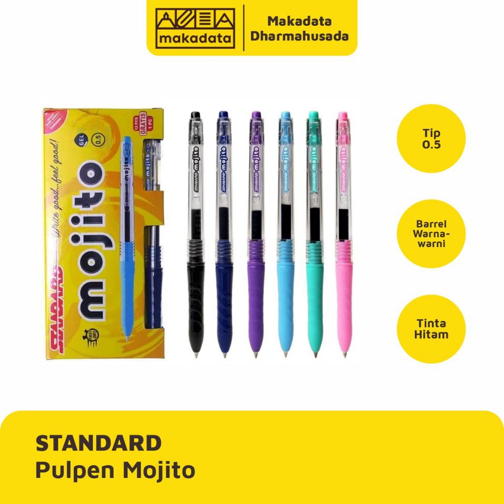 

BALLPOINT | BOLPEN | PULPEN STANDARD MOJITO 0.5MM (1 PCS)