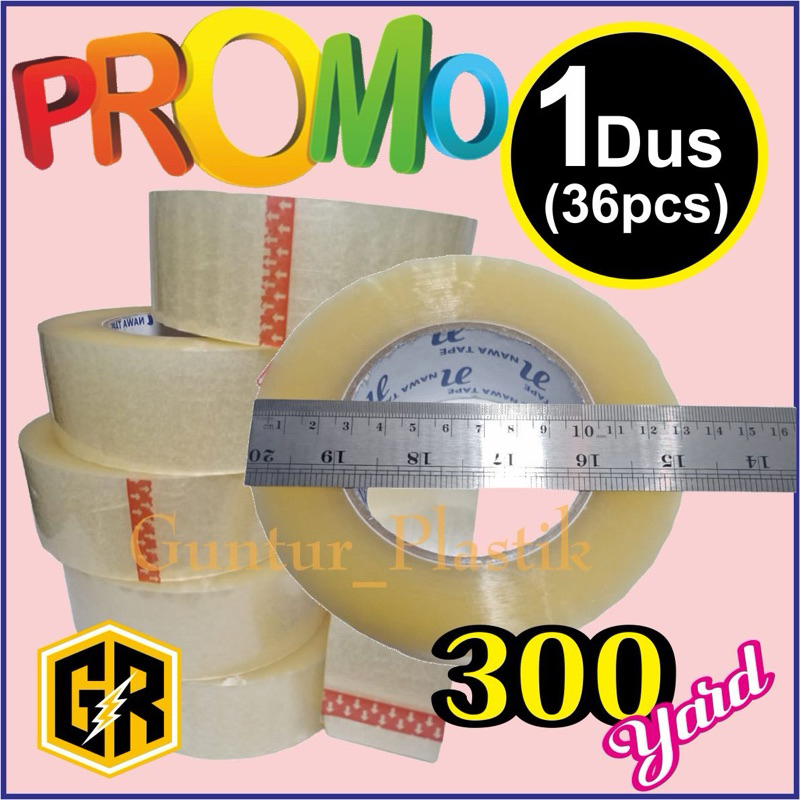 

36 ROLL (1DUS/KARTON) LAKBAN BENING/COKLAT 45x300YARD