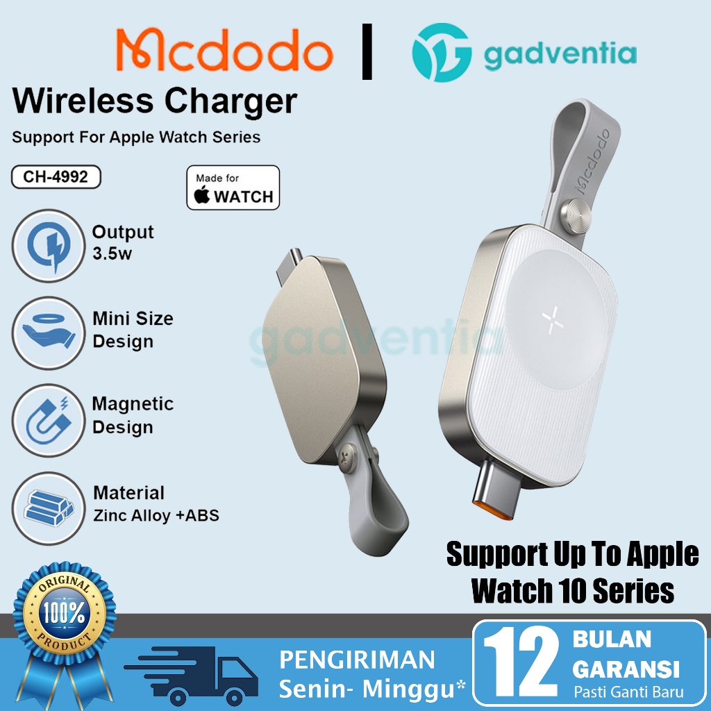 Mcdodo Ch-4992 Usb C Male Charger Apple Watch Portable Wireless Magnetic Pro For Smart Watch Apple W