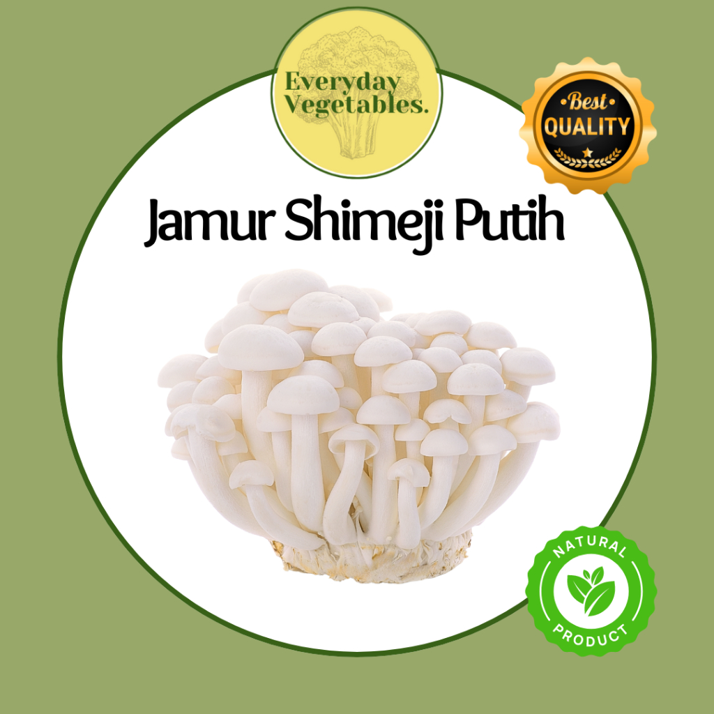 

Jamur Shimeji Putih / Shimeji White Mushroom per Pack @150gr
