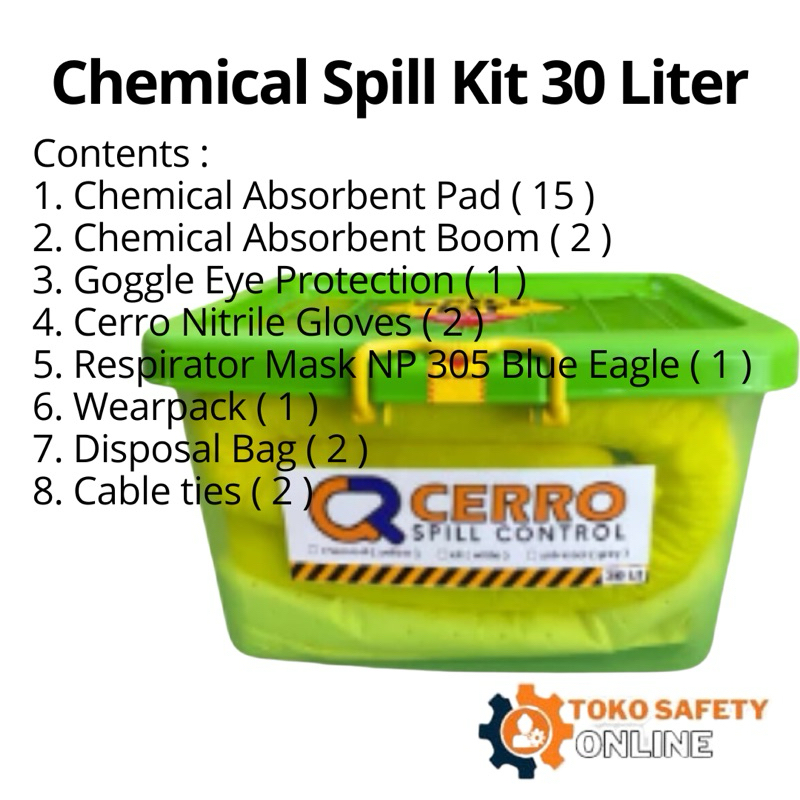 Spill Kit Chemical 30 Liter - Spill Kit Oil 30 Liter - Spill Kit Universal 30 Liter