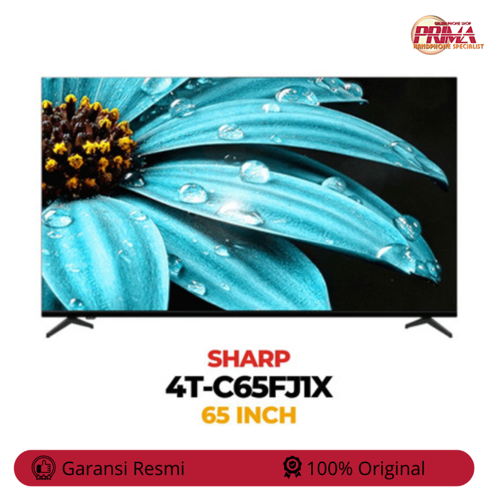 UHD ANDROID TV SHARP 65'' INCH 4T-C65FJ1X GARANSI RESMI - SERANG BANTEN
