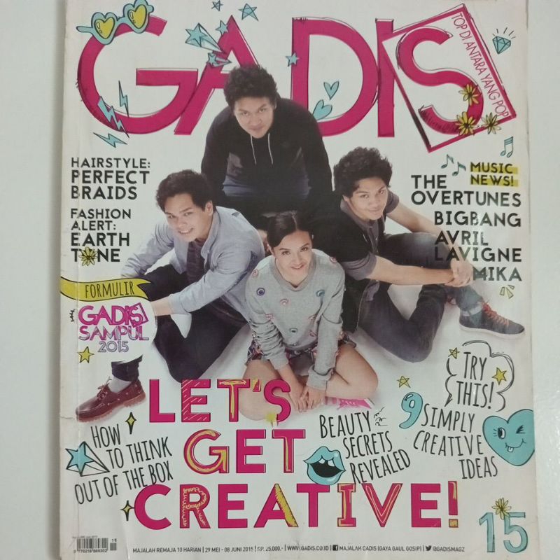 Majalah Gadis Tahun 2015 Cover Nadia Ishma