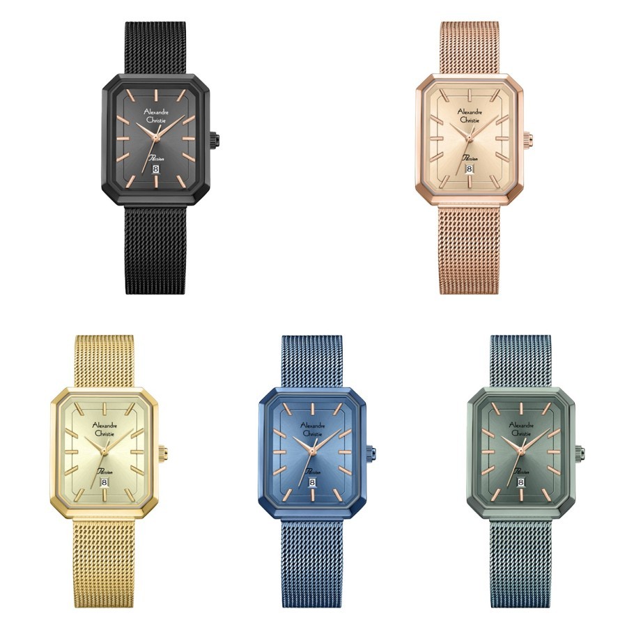 Jam Tangan Wanita Alexandre Christie AC 2B29 Rantai Pasir Garansi Resmi 1 Tahun