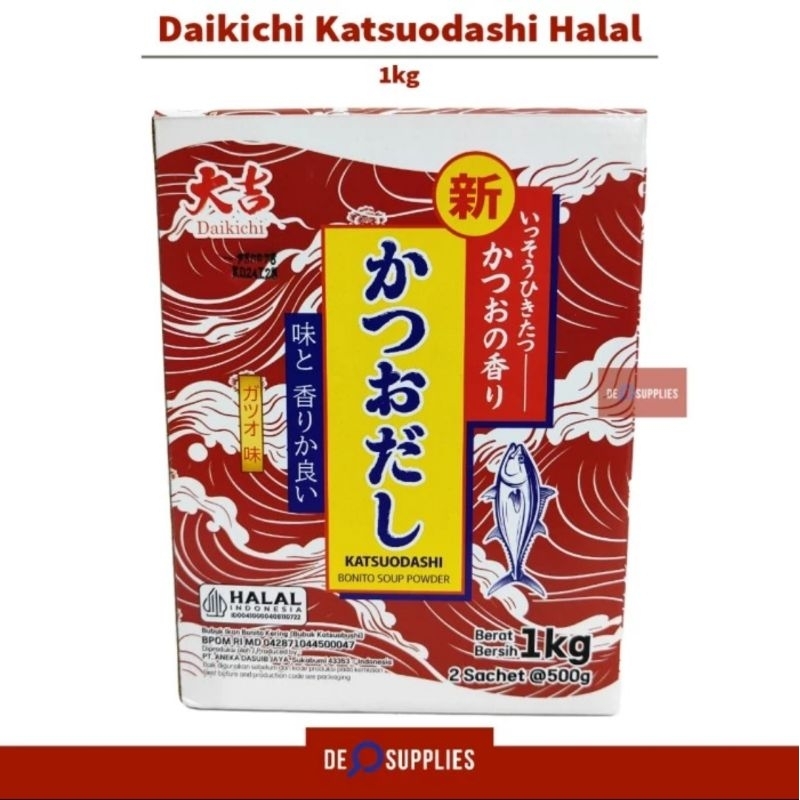 

Daikichi Katsuo Dashi Halal 1kg - Bubuk Katsuodashi Kaldu Ikan Bonito