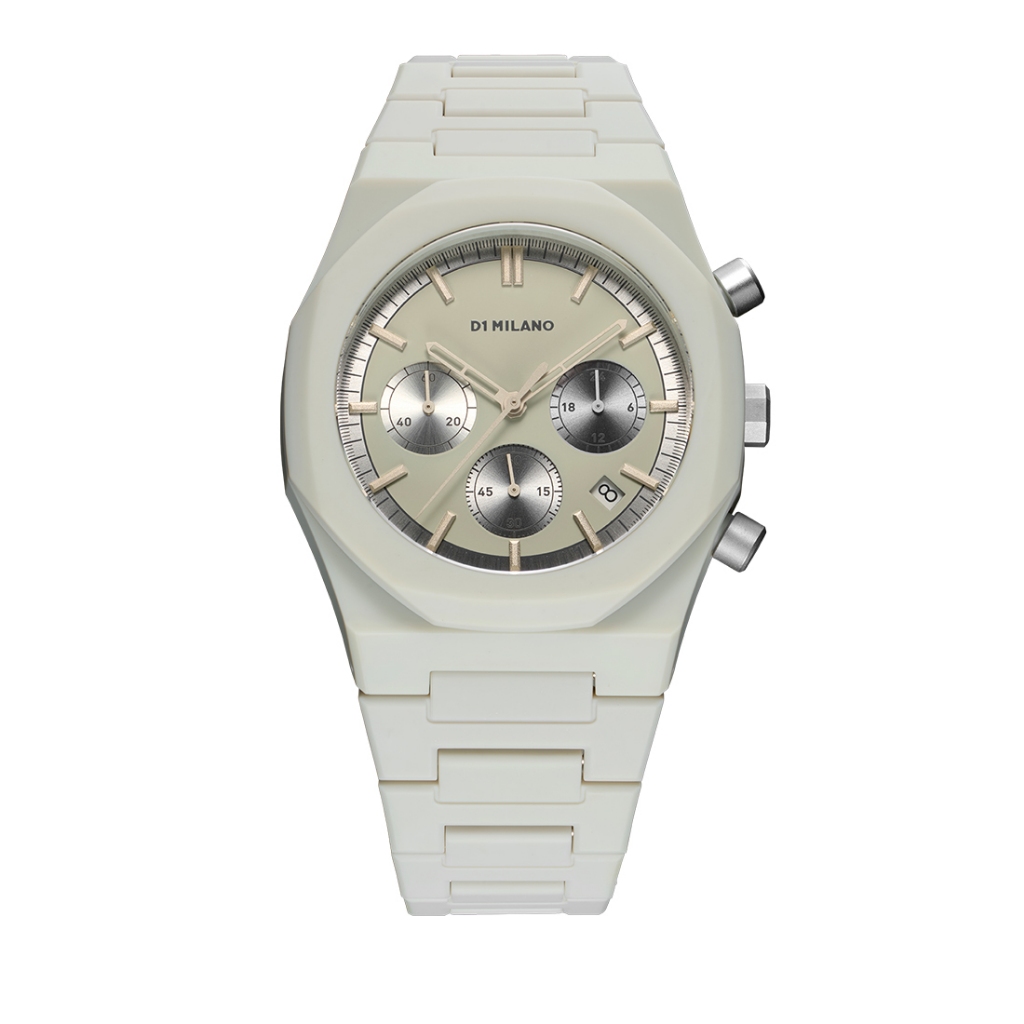 Jam Tangan D1 Milano Polychrono Bracelet Fossil Grey 40.5mm D1-PHBJ08