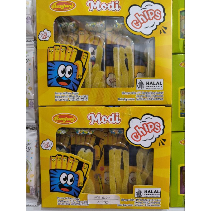

RANJANI MODI CHIPS PERMEN JELLY RASA ANGGUR 24 PCS