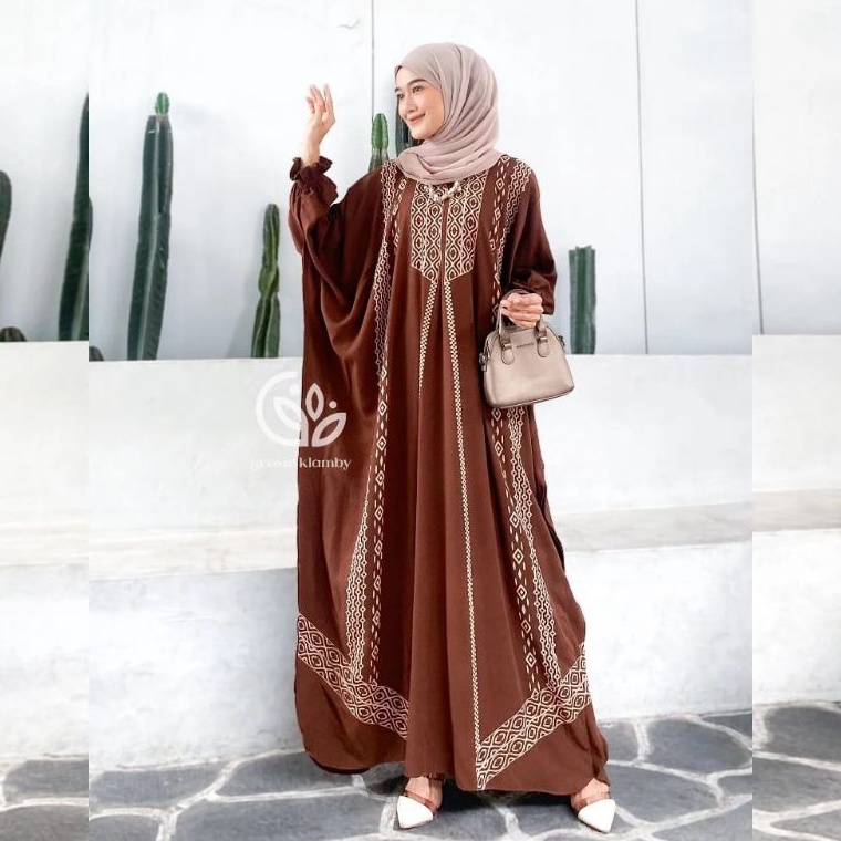 KODE Q2Z Kaftan Hajar Premium Rayon Jumbo Kaftan motif terbaru Kaftan rayon premium Anjani storekaft