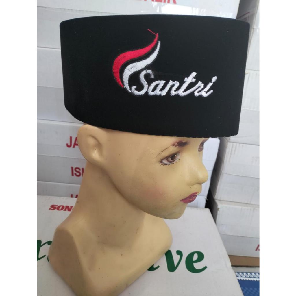 Kopiah songkok santri merah putih