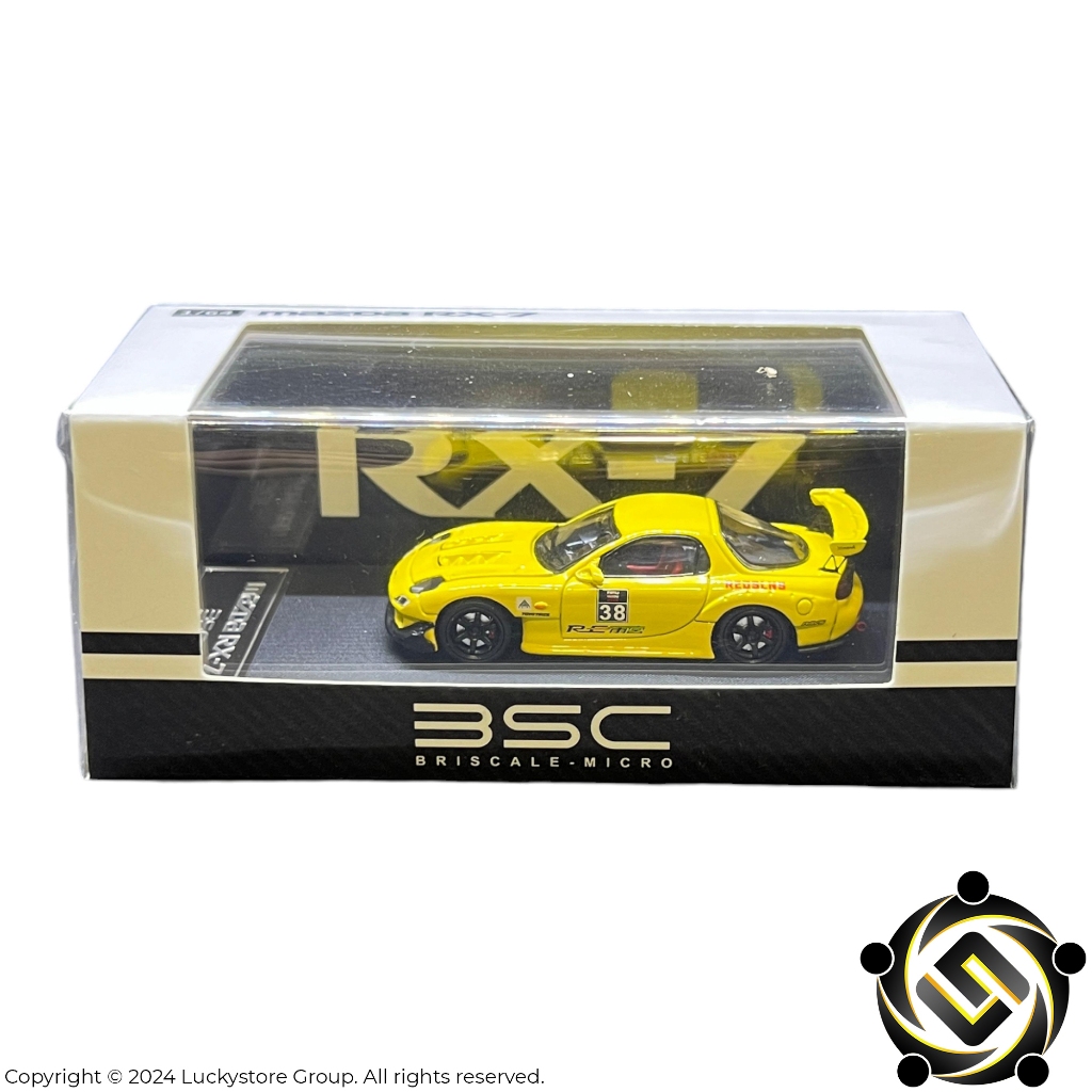 BSC Briscale Micro 1:64 Mazda RX-7 FD3S RE Amemiya Yellow Limited