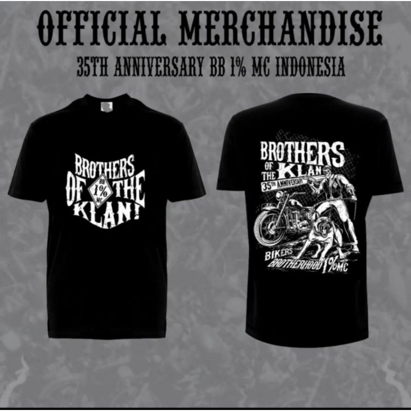 t-shirt official merchandise BB 1% MC Indonesia