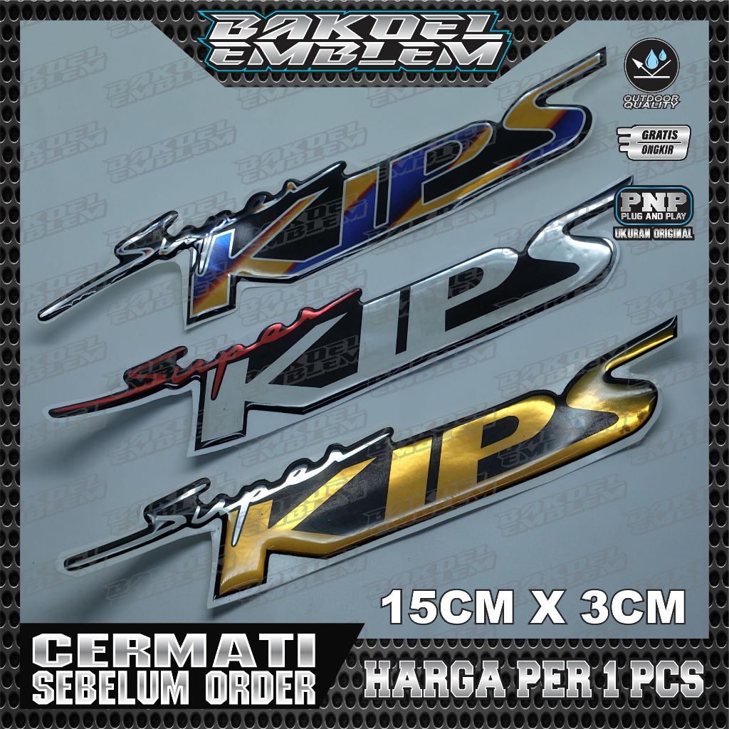 emblem timbul super kips kawasaki ninja | emblem super kips ninja ss ninja r