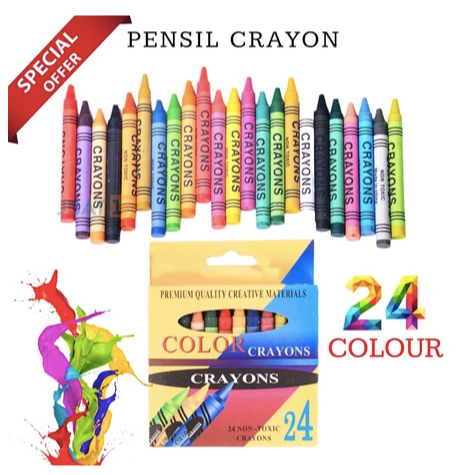 

❤LOLA❤ SET CRAYON ISI 24 | PENSIL CRAYON ISI 24 WARNA / PENSIL WARNA GAMBAR 24PCS / CRAYON SET ANAK 24 ART SET / ARTSET 24 PCS