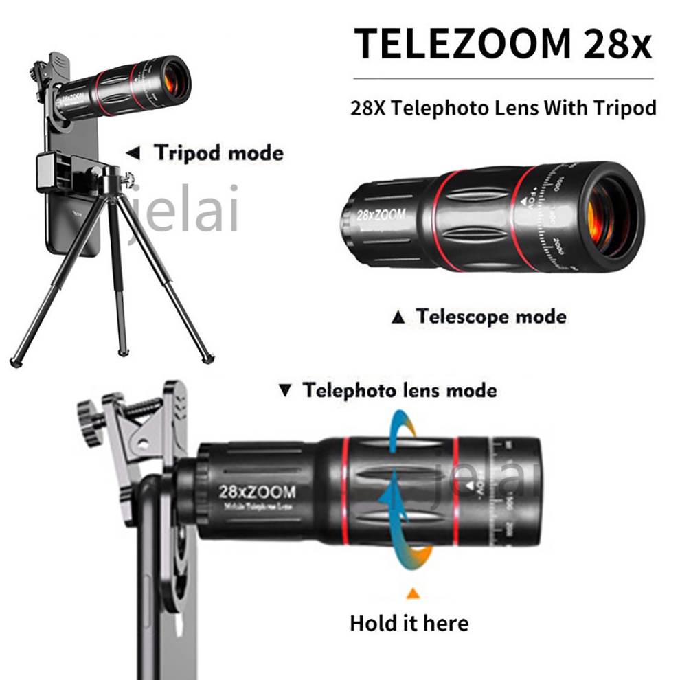Lensa Apexel 28x Zoom Telezoom Apexel 18x25 Lens Kamera Hp Tele Zoom Apexel 28x Dengan Tripod