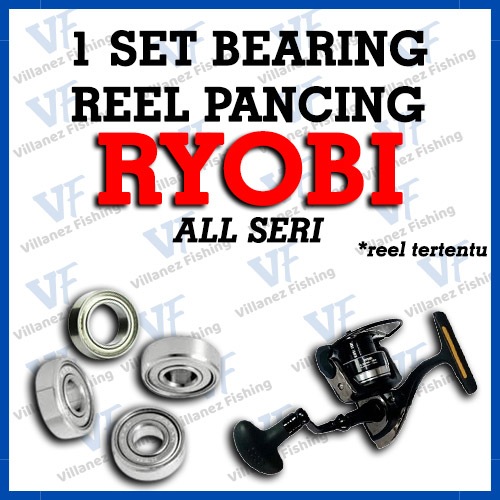 BEARING REEL SET RYOBI ALL SERI MINI BEARING PANCING SPARE PART KEREKAN LAKER BANTALAN RODA ROTOR PI