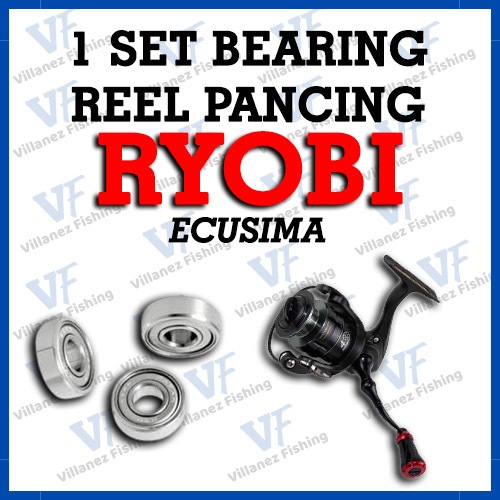 BEARING REEL SET RYOBI ECUSIMA MINI BEARING PANCING SPARE PART KEREKAN LAKER BANTALAN RODA ROTOR PIN
