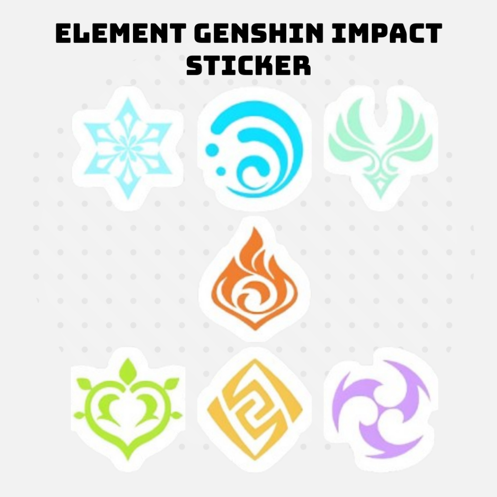 

Sticker Element Genshin Impact