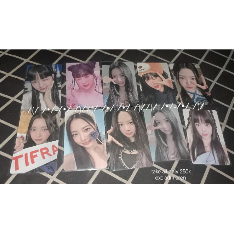 [take all] pc eunchae photocard fearless antifragile qr ld japan bear ktwon4u le sserafim