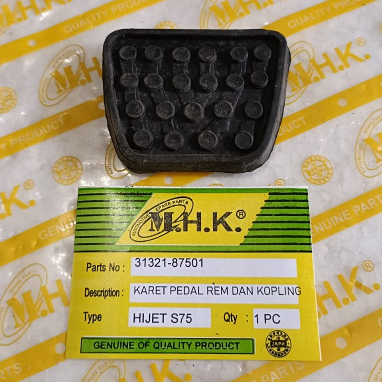 KARET PEDAL REM DAN KOPLING ,HIJET S75