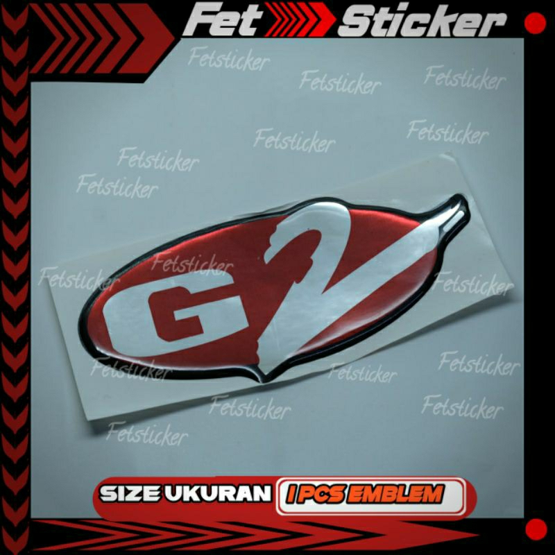 Emblem Timbul G2 Daihatsu Feroza / Emblem G2 Feroza