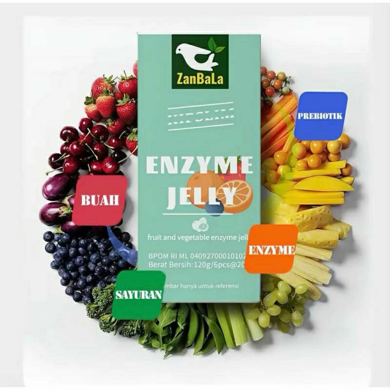 [ORI100%] ZANBALA ENZYME JELLY FRUIT & VEGETABLE MEMBANTU MELANCARKAN BAB