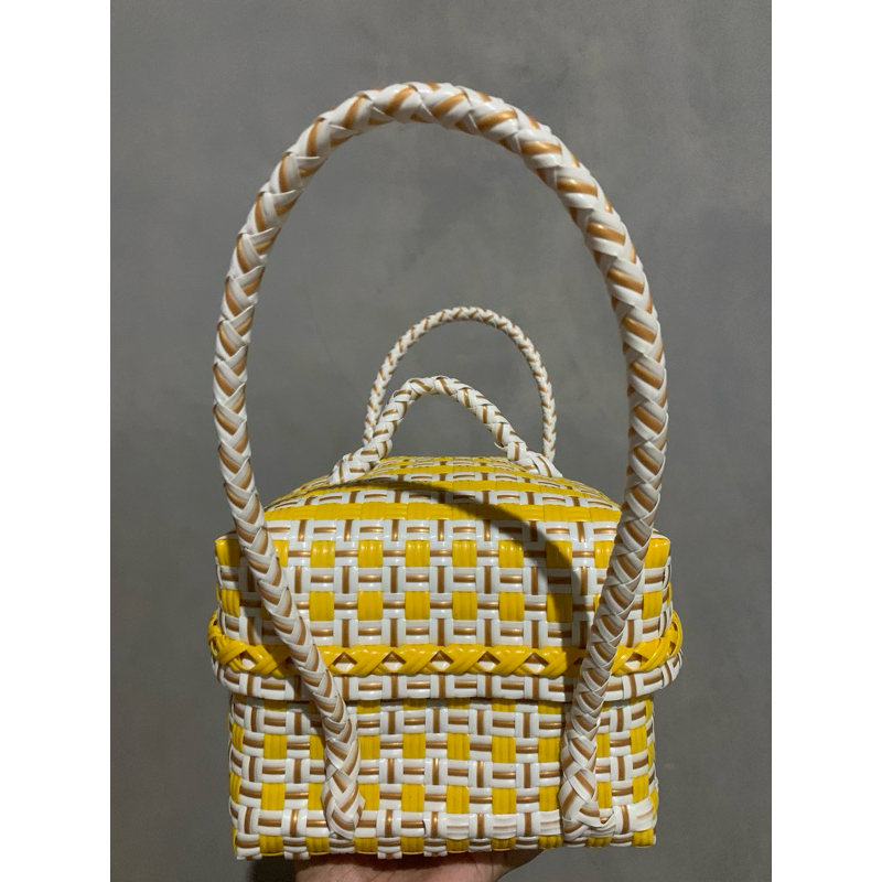 Tas Jali Tas bunga Bali / Tutum Mini ukuran 18cm Warna Acak Termurah