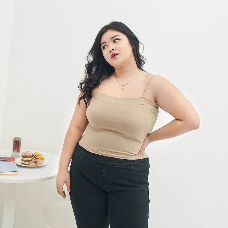 Sibibasics - Tangtop Jumbo Tali Kecil / Tangtop Jumbo Tali Biasa XL XXL / Tangtop Bigsize Tali Kecil