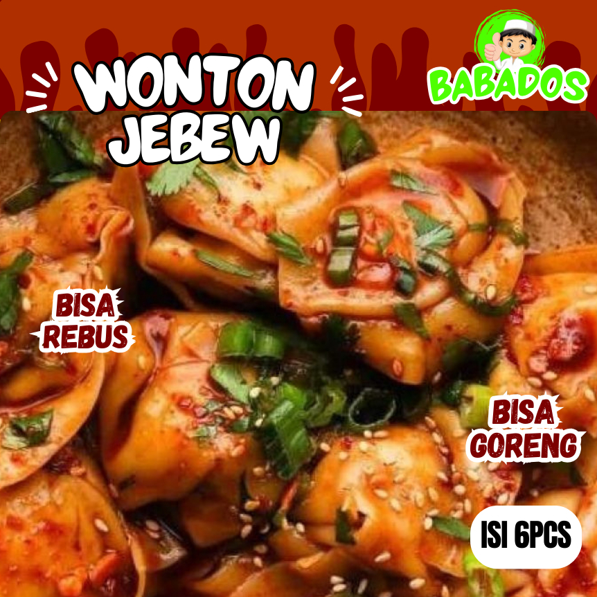 

PANGSIT / WONTON JEBEW REBUS / GORENG isian full ayam / free chili oil