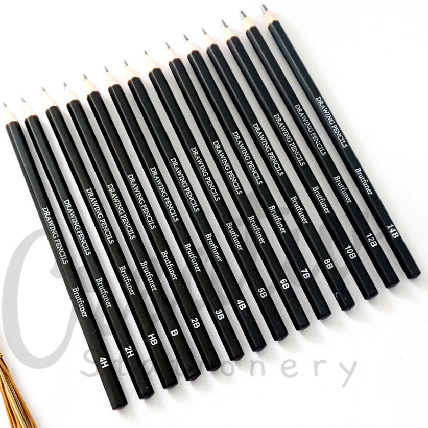 

ART T6Y Brutfuner Pensil Sketsa 14 Pcs Artist Sketch Drawing Pencil Professional
