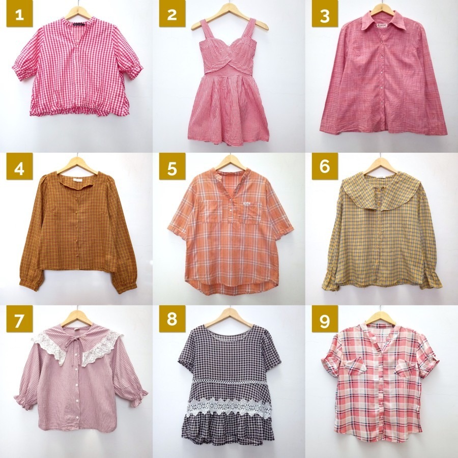 KATALOG 13 - KAOS PRELOVED BAJU ATASAN WANITA / BLOUSE