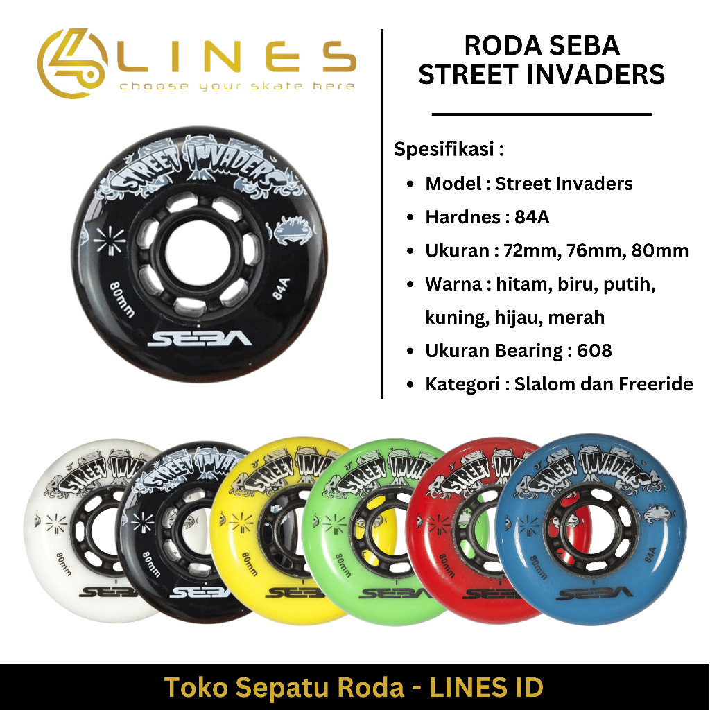 RODA SEBA STREET INVIDER SEPATU RODA INLINE SKATE