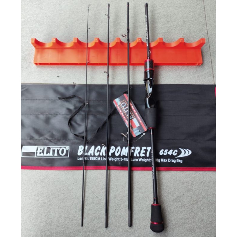 JORAN ELITO BLACK POMFERT SAMBUNG 4 SOLID CARBON
