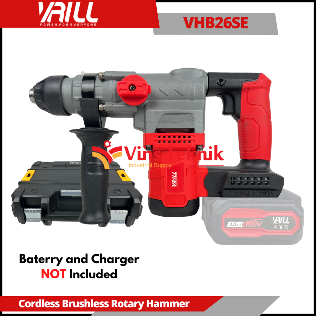 Mesin Bor Beton 2Mode Rotary Hammer VRILL VHB26SE VHB 26
