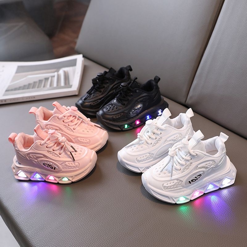 Sepatu anak laki laki & perempuan - Sneakers anak - Sepatu anak Led IMPORT [7218]