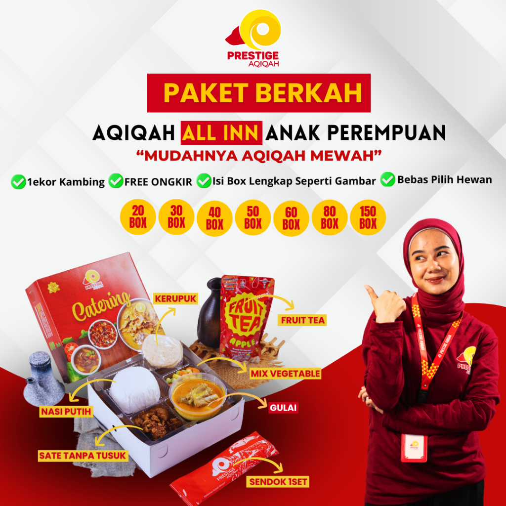 

Paket Aqiqah 40 Box Paket Akikah Anak Laki dan Perempuan Paket Kambing Aqiqah All In