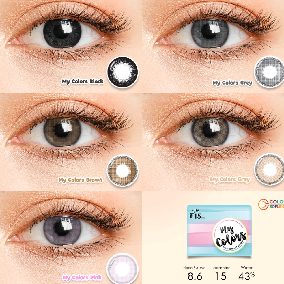 Kepuasan Belanja Softlens MY COLORS 15 MM Normal  Minus 5 SD 6 By Omega  Soflen My Colors  My Colors