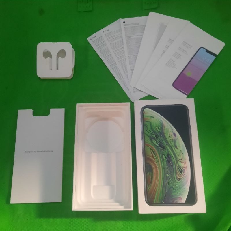dus box iphone xs max original 100% copotan ibox lengkap manual book