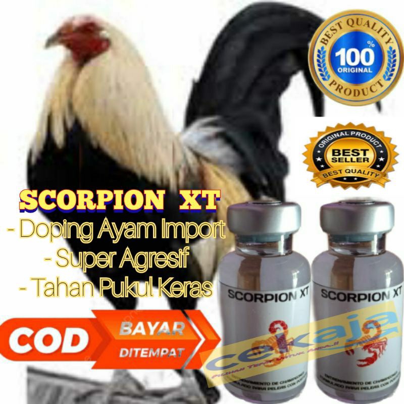 [COD] DOPING Ayam Aduan|Scorpion XT Obat ayam Laga yang Bagus,Super,Top Power|Doping ayam Import,Inj