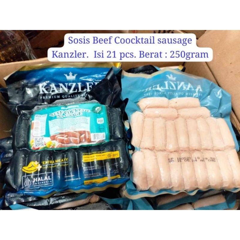 

Sosis beef kanzler isi 21pcs