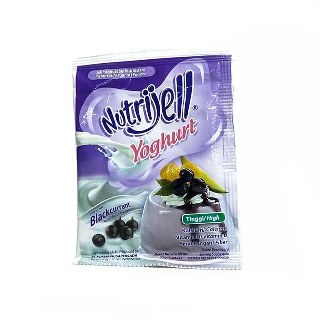 

Nutrijell Instant Jelly Yoghurt Powder Rasa Blackcurrant 35 gr