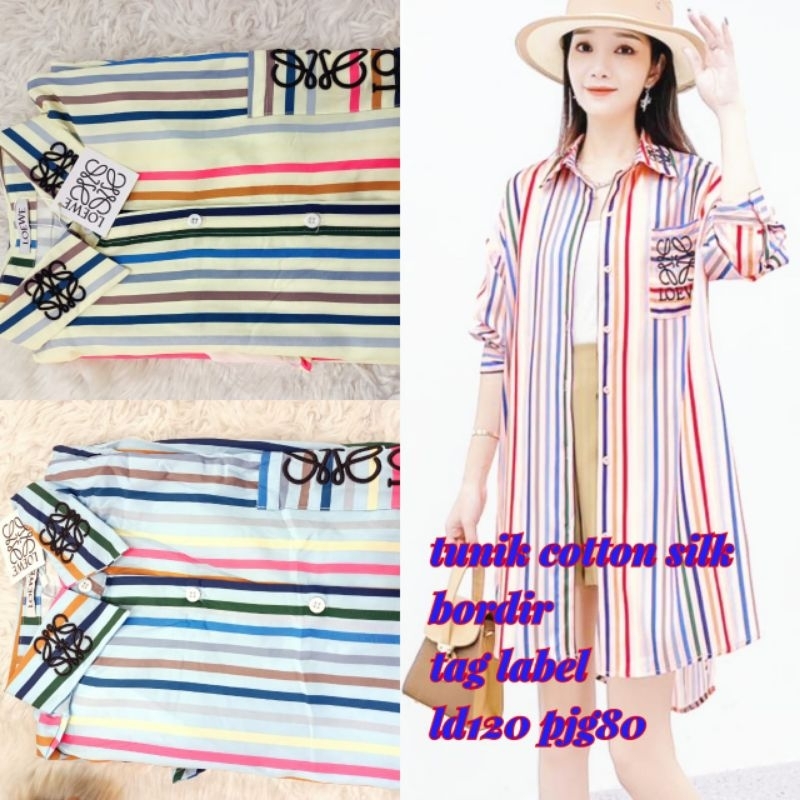 Tunik Wanita Salur Lawas Import