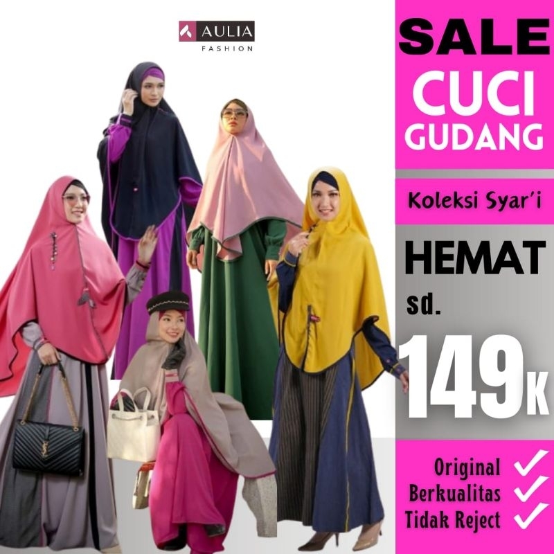 AGHS [SALE STOK] SET SYARI ORIGINAL DARI AULIA FASHION