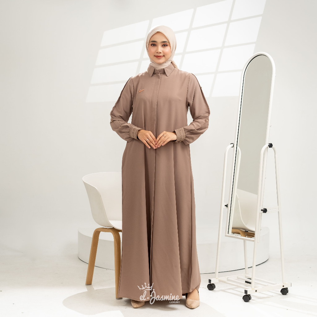El Jasmine | Gamis Bordir Syar'i Bahiyya Series Champ by El Jasmine