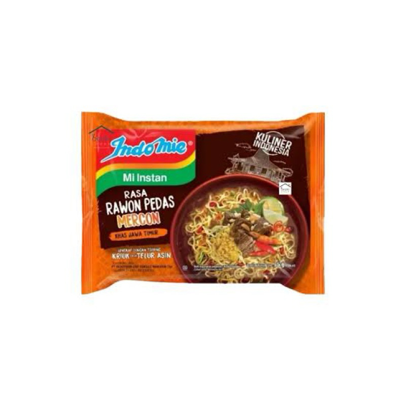 

Indomie Mi Instan Kuah Rasa Rawon Pedas Khas Jawa Timur @75Gr