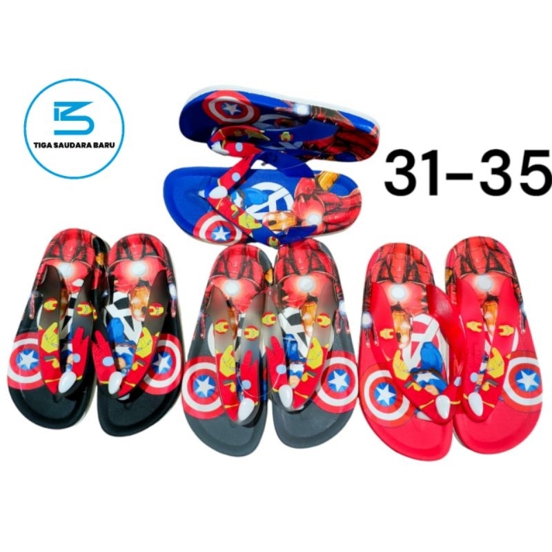 sandal Alina XM 2015 AVANGERS sandal anak laki laki motif avangers sandal jepit anak